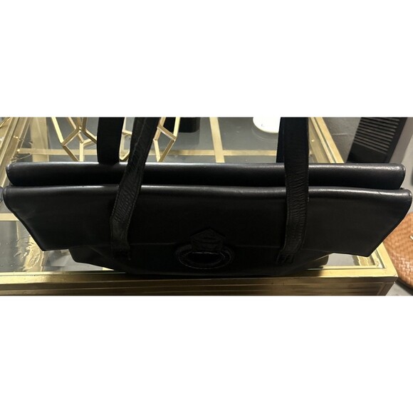 Vintage Fendi for Neiman Marcus Black Leather Patent Leather Shoulder Bag Rare - Picture 8 of 15